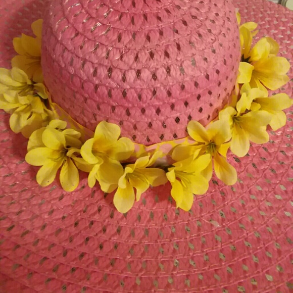 Jessica Simpson Black Sun Hat w/ Sash Bow - Picture 2 of 7